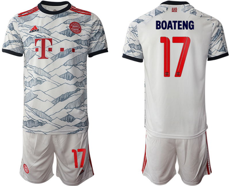 Men 2021-2022 Club Bayern Munich away white #17 Soccer Jersey